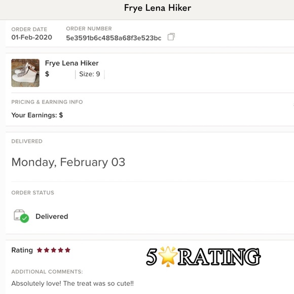 RELISTED — SIZE 9.5 AVAILABLE FOR PURCHASE Frye Lena Hiker - Picture 9 of 12